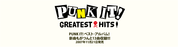 PUNK IT! ベスト･アルバム！  新曲もがつんと13曲収録!!! 2007年11月21日発売 